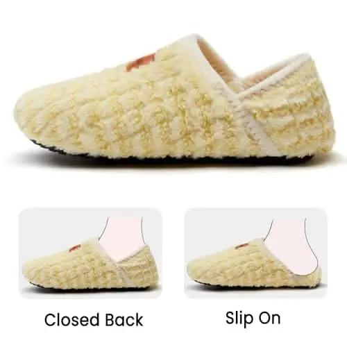 House Slippers for Women Men Indoor Barefoot Slippers Socks Furry Slip on House Shoes Cozy Comfy Slippers for Home Bedroom Travel Yoga - Love Salve